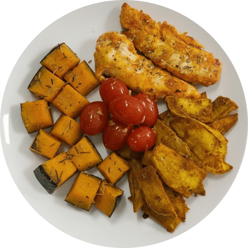 Sassami Grelhado com Legumes - 400g - ME1