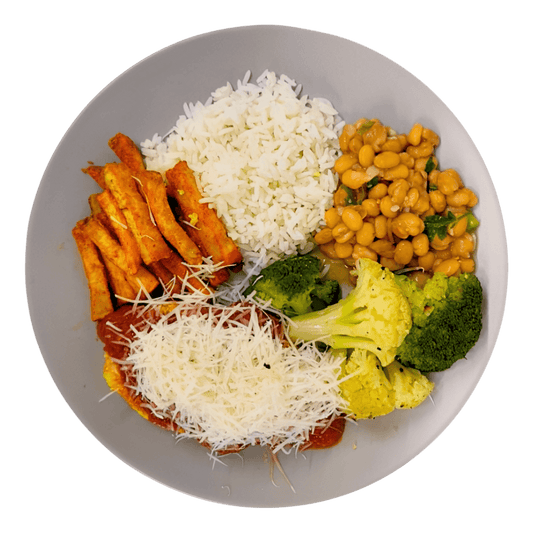 Kit de Frango com 11 Refeições de 300g: Estrogonofe de frango, coxa de frango, sassami assado, sobrecoxa desossada assada e frango à parmegiana