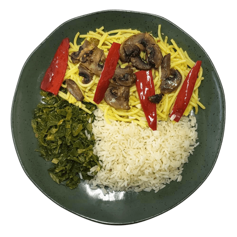 307 - Espaguete ao Salteado de Vegetais Mediterrâneos