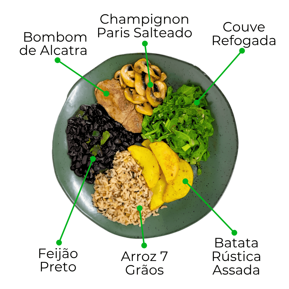 Kit Gourmet com Novos Veganos e Proteínas Nobres - 8 Marmitas de 300g cada