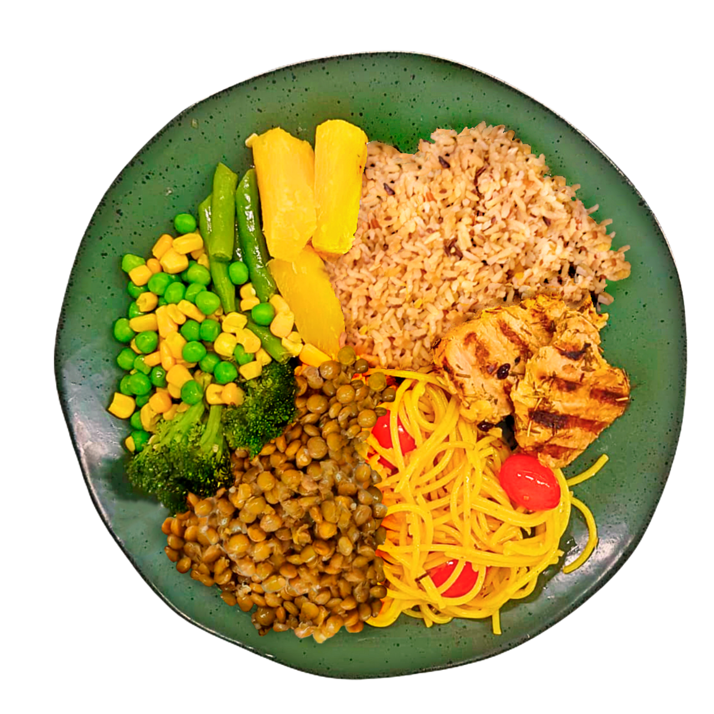 78 - Filé Mignon Suíno Ibérico Grelhado, com Spaghetti Veggie e outras delícias