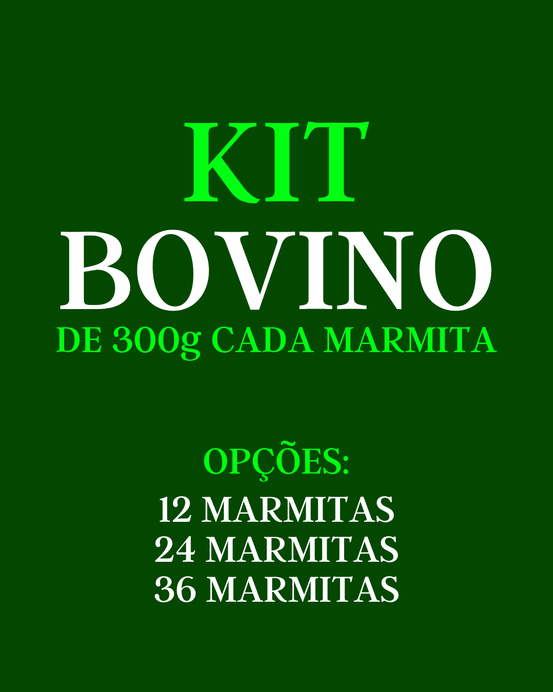 Kit Bovino - Carne de Alto Valor Nutricional