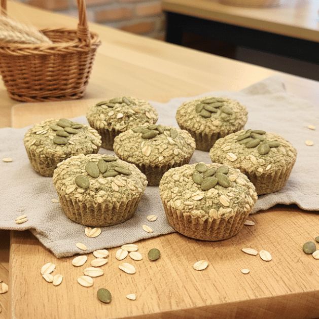 PA1 - Pão Tipo Muffin Rústico de Aveia - 6 unidades - 390g