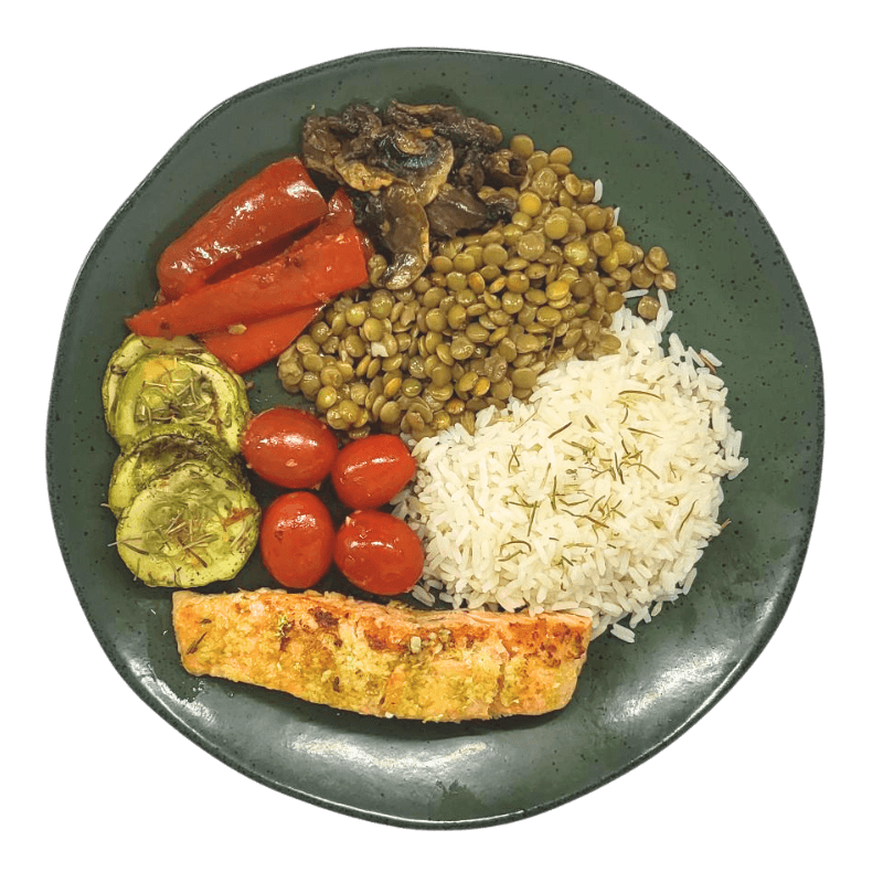 63 - Salmão Refogado e Temperado Toque Mediterrâneo