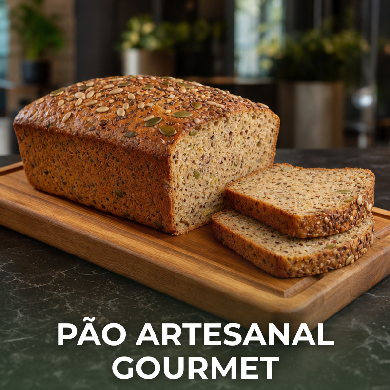 Pão Artesanal Gourmet 100% natural