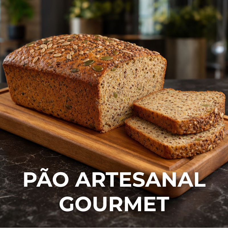 Pão Artesanal Gourmet 100% natural