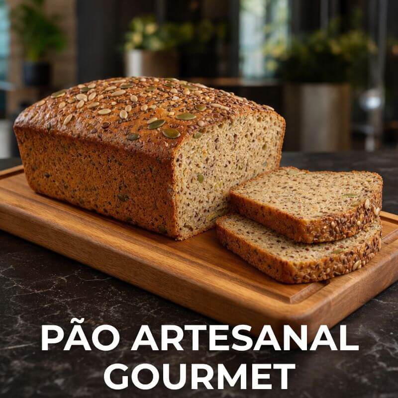 Pão Artesanal Gourmet 100% natural