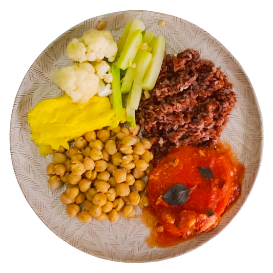 58 - Medalhão de Merluza Selecionado Grelhado ao Molho de Tomate Natural