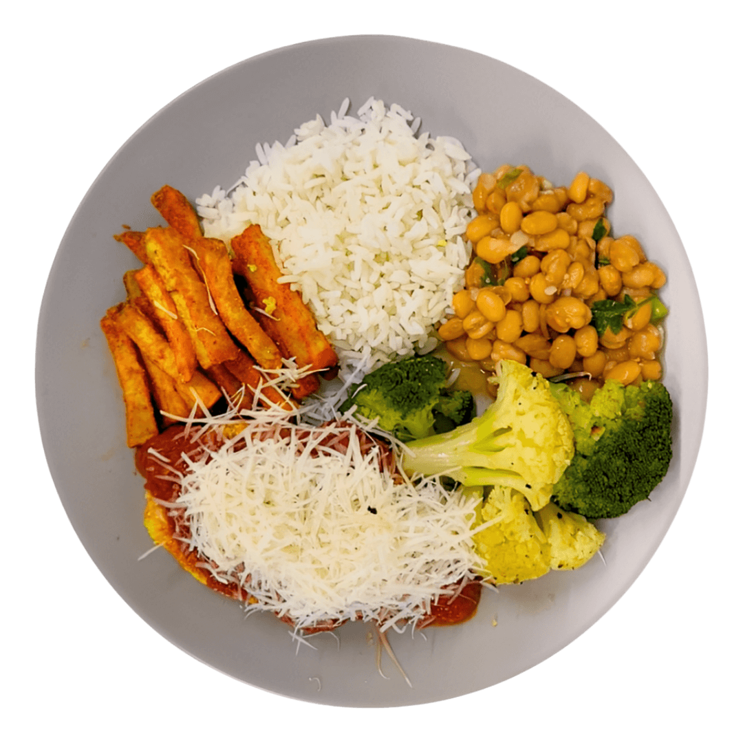 91 -  Parmegiana com Frango Orgânico Brasil Sabor Único