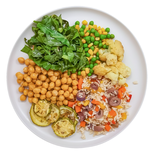 313 - Arroz Premium, Grão-de-Bico, Couve, Milho, Ervilha, Couve-Flor e Abobrinha