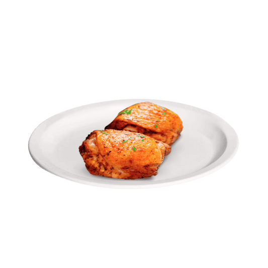130 - Sobrecoxa Desossada á Role Assada Orgânica - (150g)