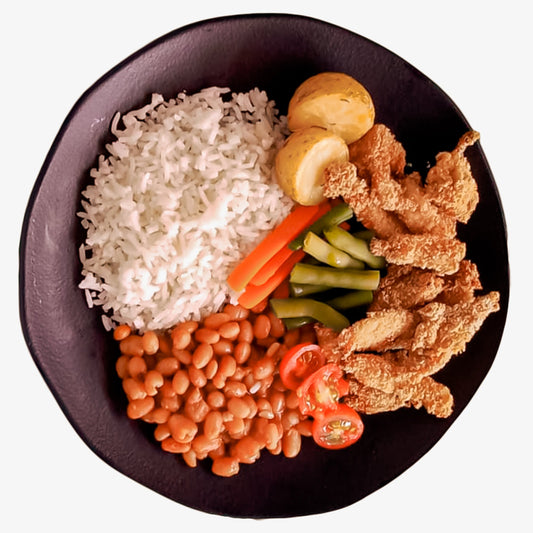 81 - Delicadas Tirinhas de Sassami de Frango Orgânico Assadas, com Crosta de Flocos de Milho