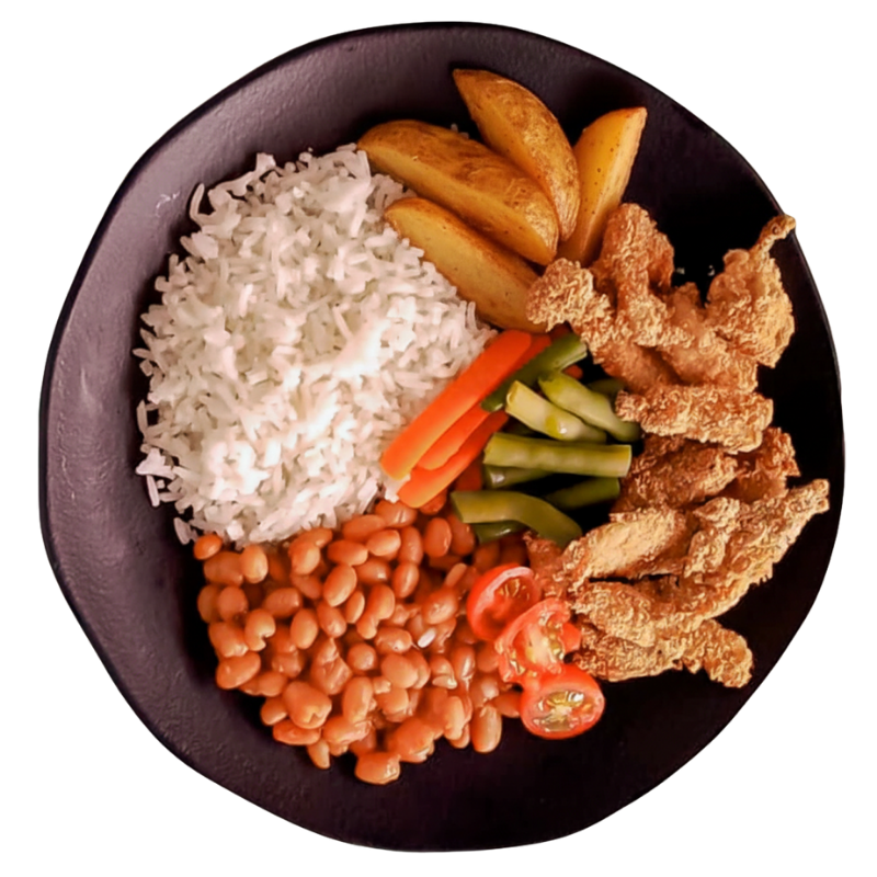 Kit com 8 Refeições de 300g com: Filé Mignon, Bombom de Alcatra, Lombo Suíno, Filé Mignon Suíno, Sassami grelhado, Tiras Empanadas e mais 2 opções Veganas