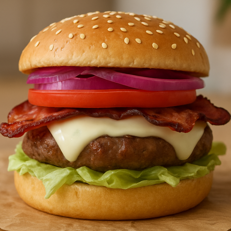 SB1 - Burger Bacon, Queijo e Bacon