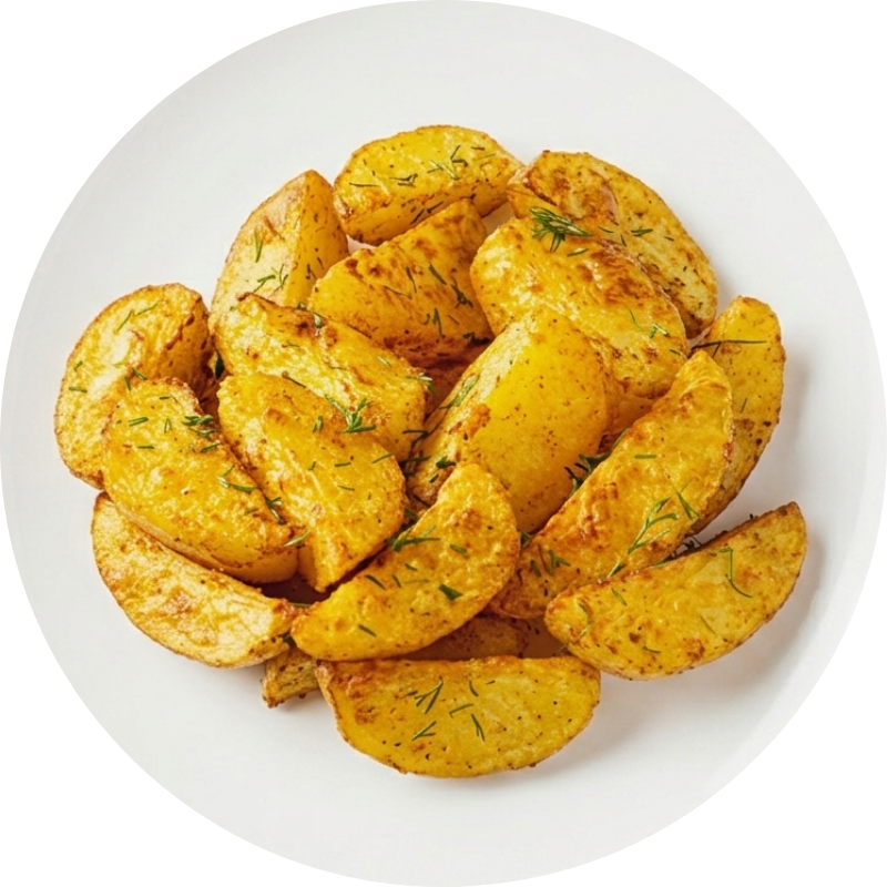 Batata Rústica Assada Temperada (200g) - 205