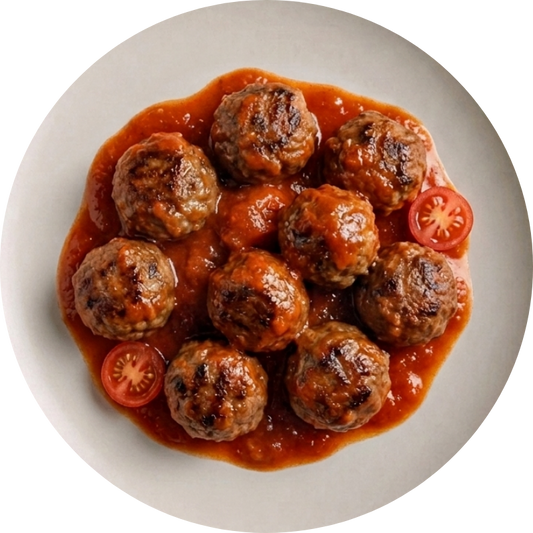 Almôndegas assadas ao molho de tomate (200g) - 122