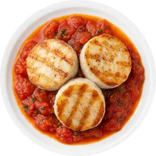 Medalhão de Merluza Grelhado ao Molho de Tomate (200g) - 126