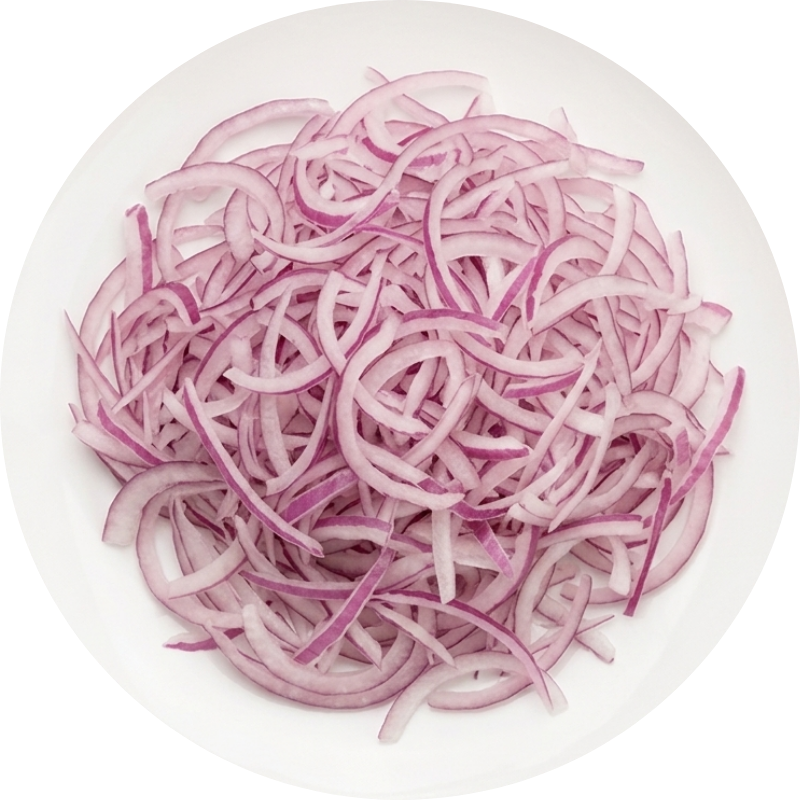 Cebola Roxa Fatiada Refogada (200g) - 173