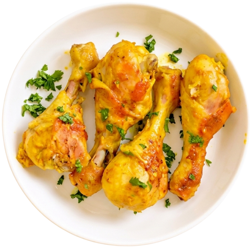 Coxa de Frango ao Curry Lentamente Cozido (200g) - 124