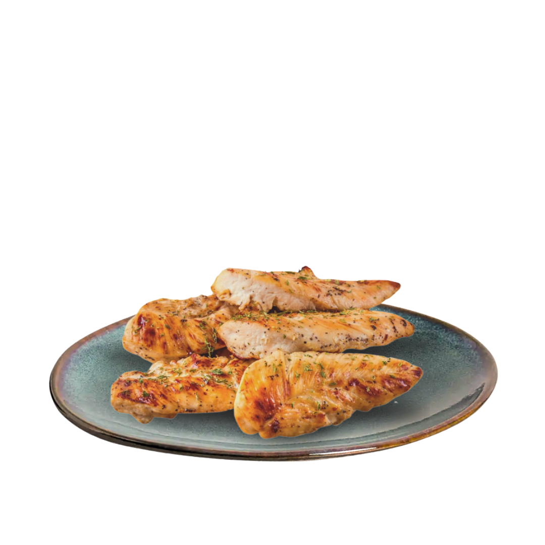DP109 - Frango Sassami Grelhado Orgânico Marinado - 50g