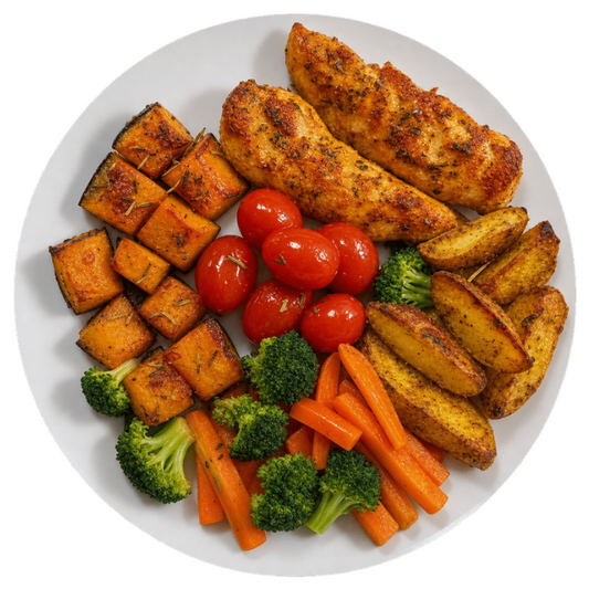 Sassami Grelhado com Legumes e Batatas- 500g - ME1