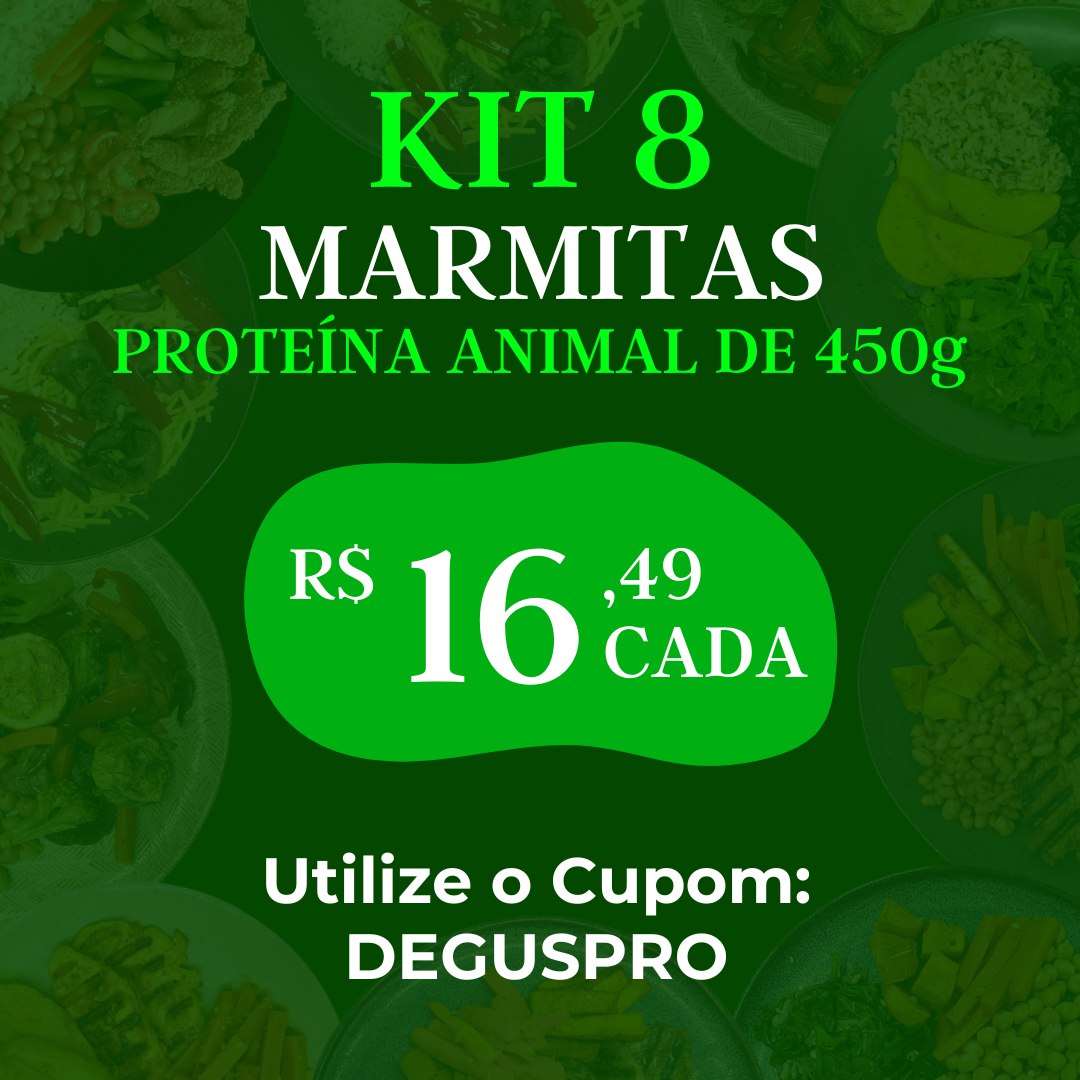 Marmitas Gourmet de Proteína Animal - 8 de 450g cada
