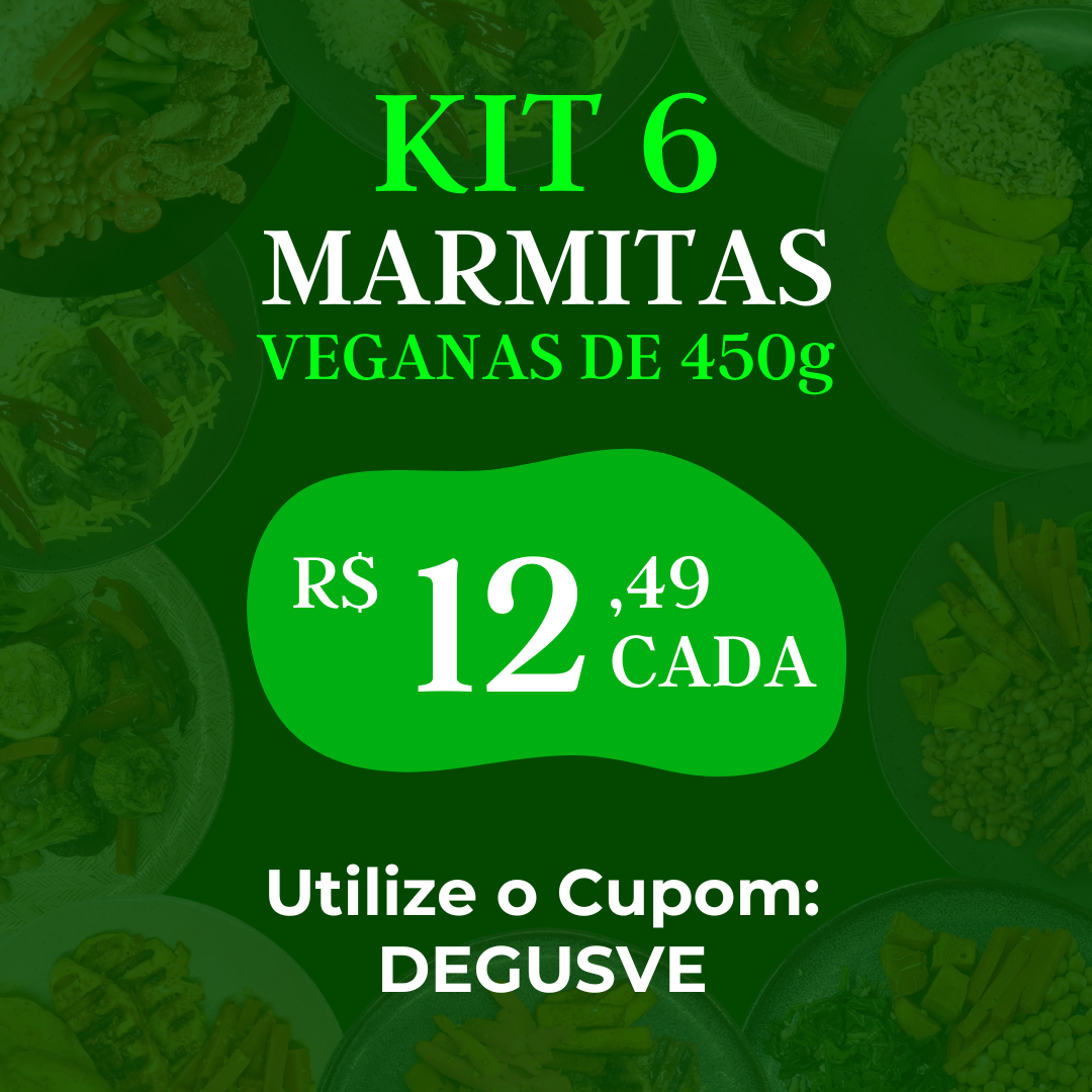 Marmitas Gourmet Veganas - 6 de 450g cada