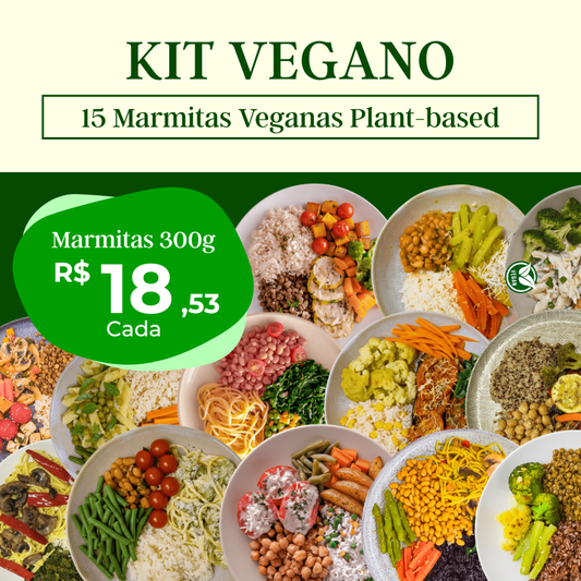 Kit Vegano - 15 refeições - Vegano - 300g