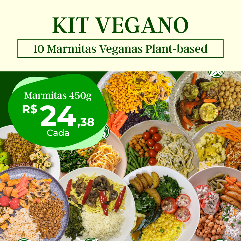 Kit Vegano - 10 refeições - Vegano - 450g