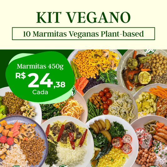 Kit Vegano - 10 refeições - Vegano - 450g