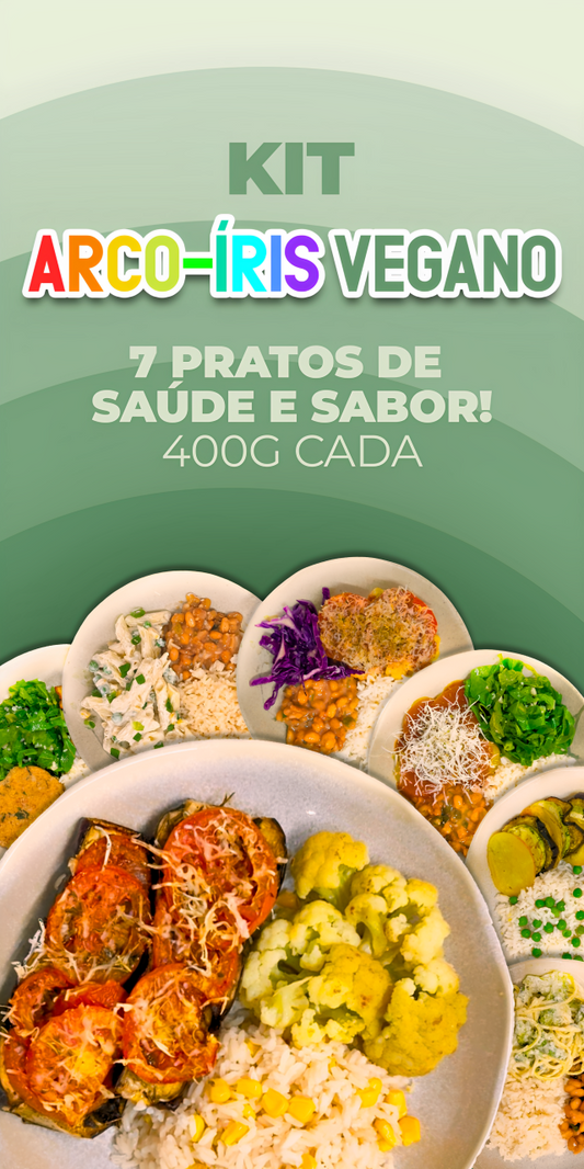K3 - Kit Sete Marmitas Veganas de 450g cada