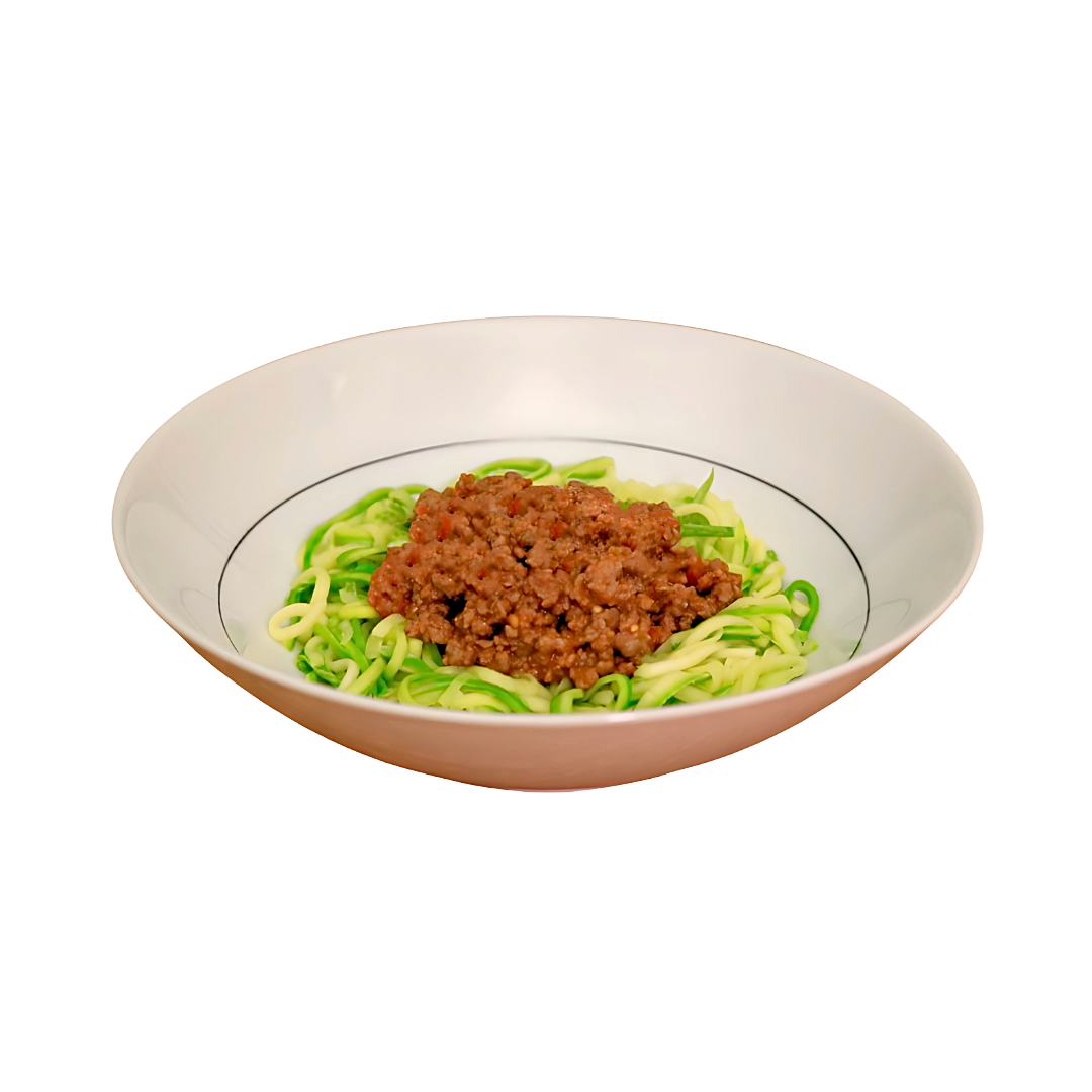 DP104 - Patinho Moído Marinado Grass Fed com Macarrão de Abobrinha - 50g